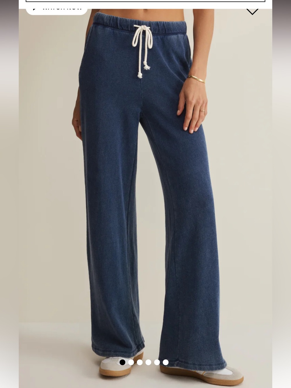 Z Supply Hunter Knit Indigo Denim Pants